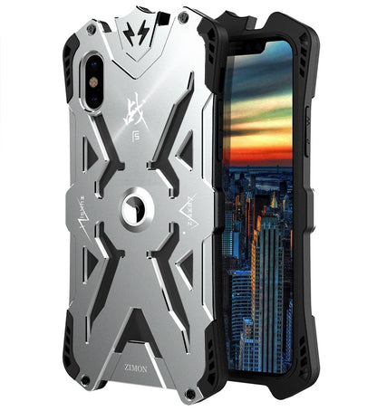 SIMON THOR Magnetic Bracket Aviation Aluminum Shockproof Rugged Metal Case Cover for Apple iPhone