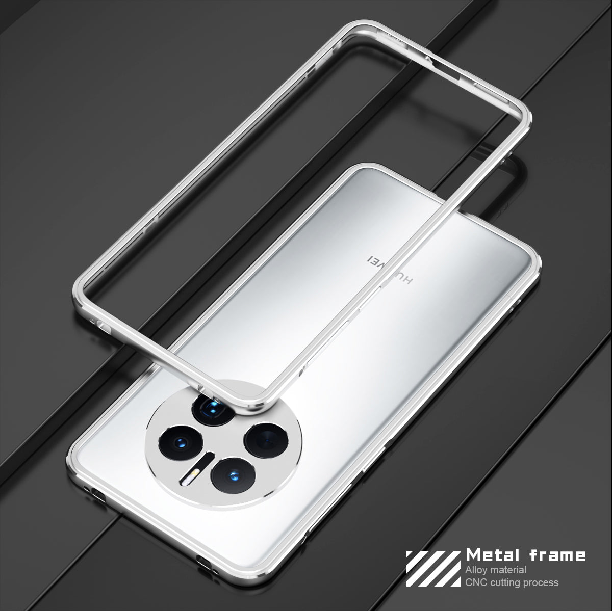 iy Aurora Sword Lens Protector Bicolor Aluminum Bumper Case for Huawei Mate 50 series