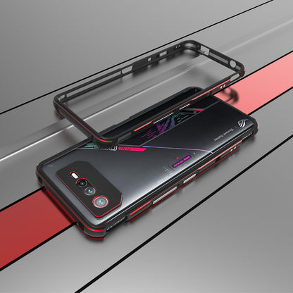 iy Aurora Sword Lens Protector Bicolor Aluminum Bumper Case for Asus ROG Phone 7/6/5 series