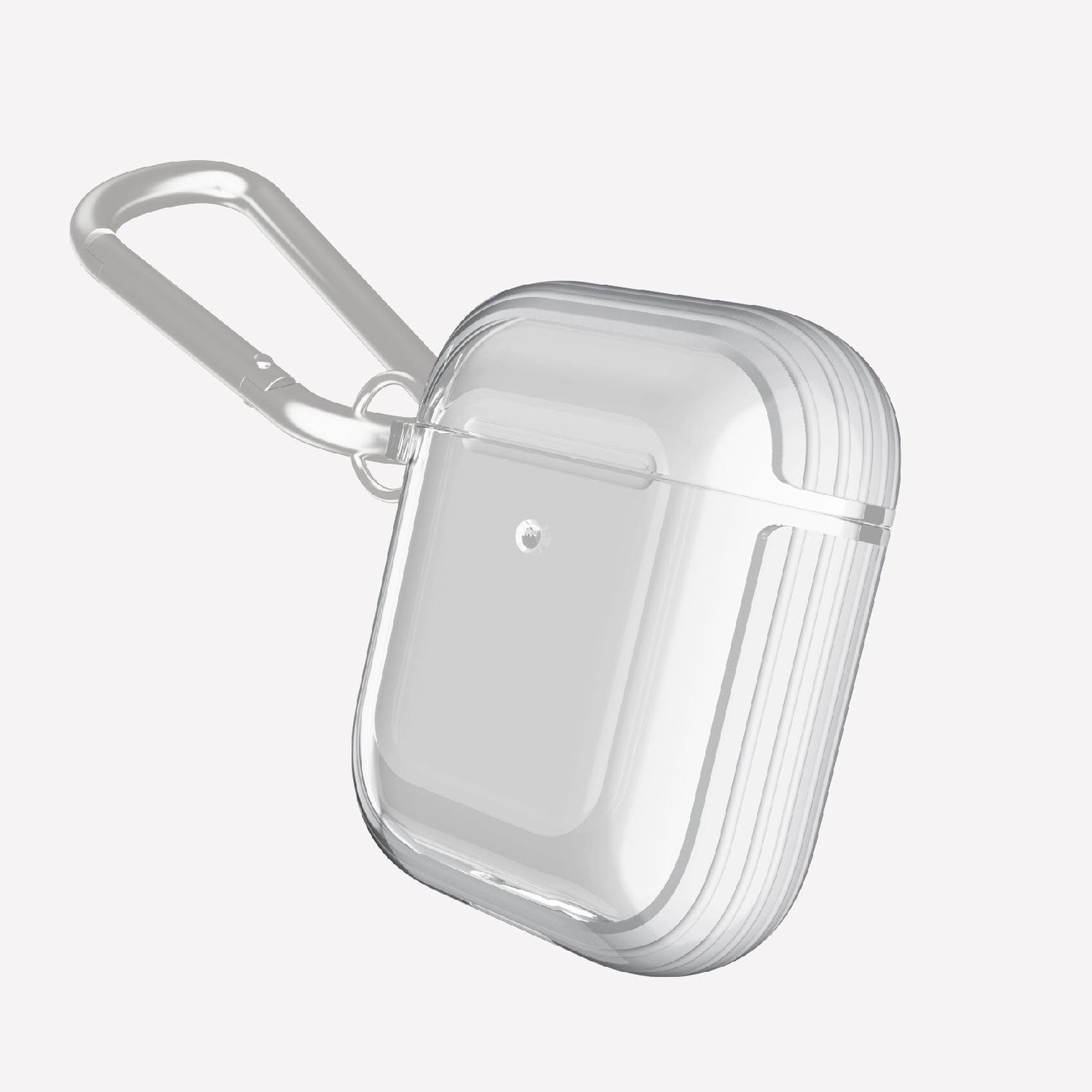 X-Doria Defense Clear Apple AirPods 2&1 Charging Case Cover with Carabiner Clip