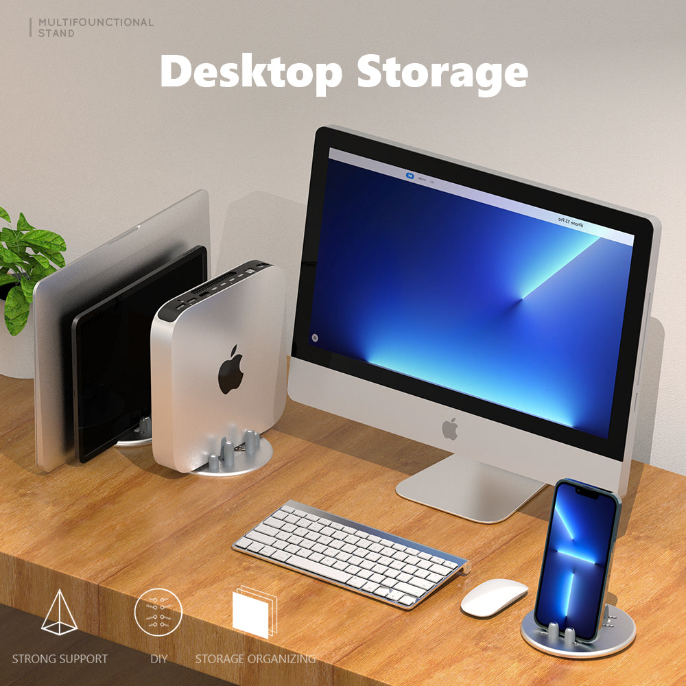 Desktop Storage Stack R-Just Disc Desktop Storage Base Multifunctional Stand – Armor King Case