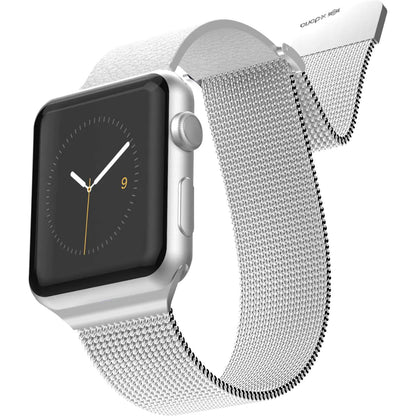 X-Doria Hybrid Mesh Genuine Leather + Stainless Steel Band for Apple Watch