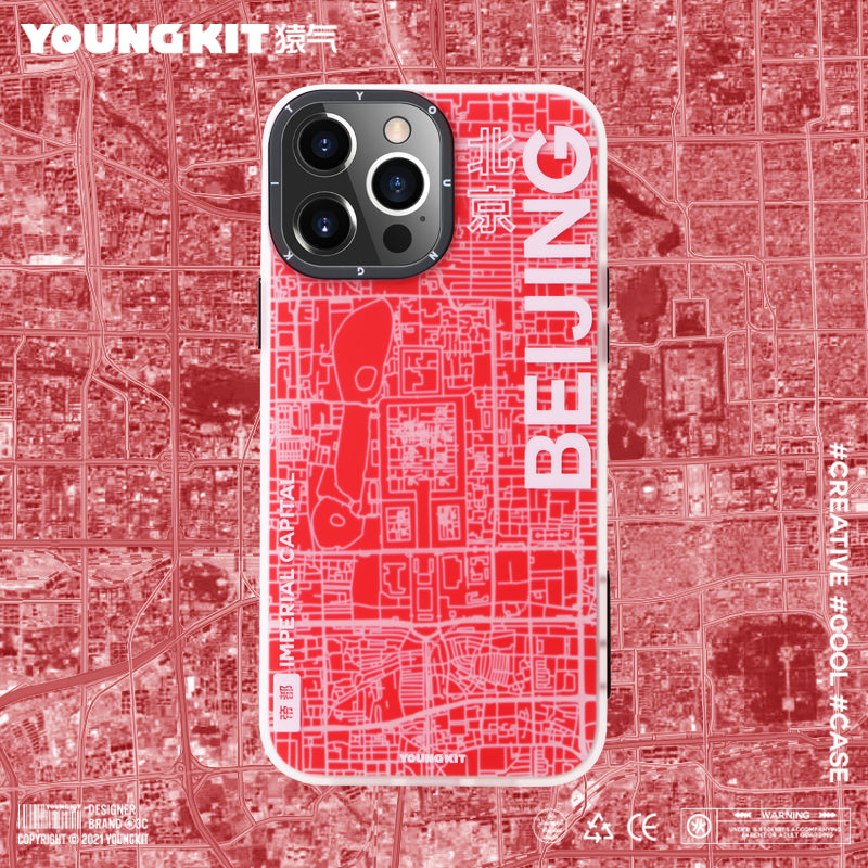 YOUNGKIT Map Slim Thin Matte Anti-Scratch Back Shockproof Cover Case