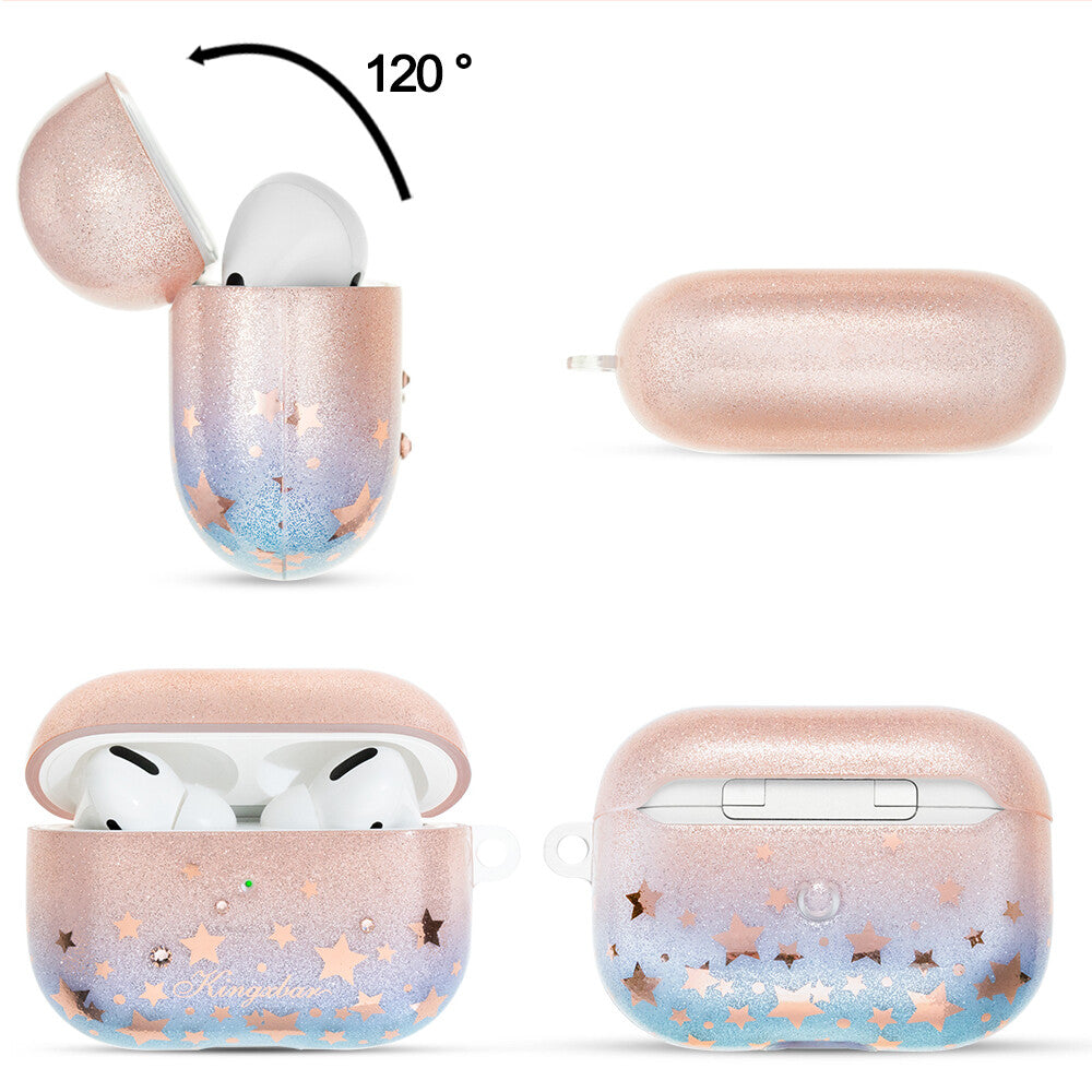 KINGXBAR Swarovski Crystals Soft TPU Apple AirPods Charging Case Cover