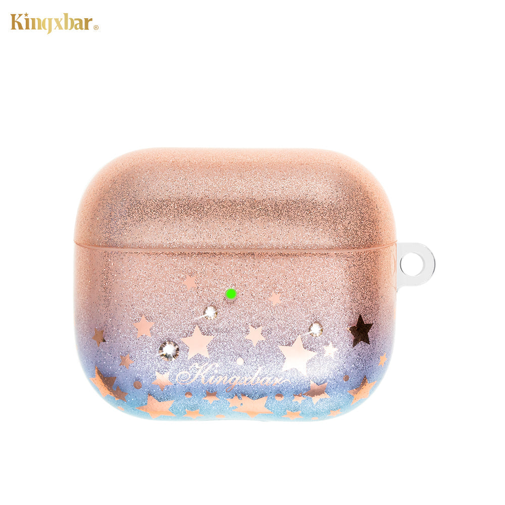 KINGXBAR Swarovski Crystals Soft TPU Apple AirPods Charging Case Cover