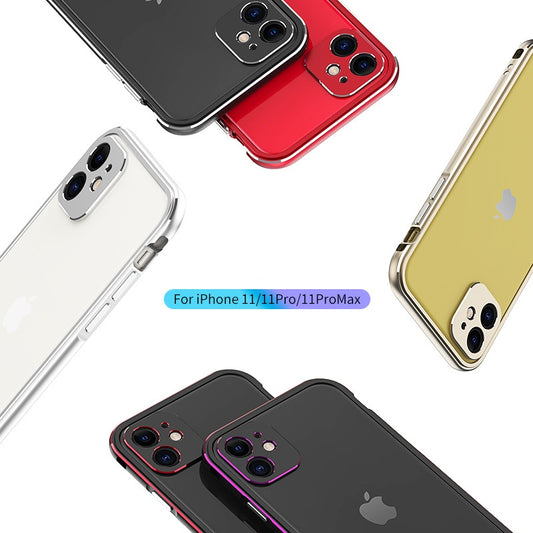 iy Aurora Sword Lens Protector Bicolor Aluminum Bumper Case for Apple iPhone 11 series