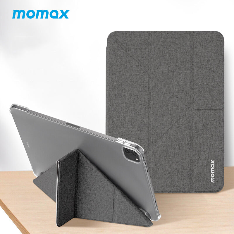 MOMAX Flip Cover Clear PC + PU Leather Case for Apple iPad