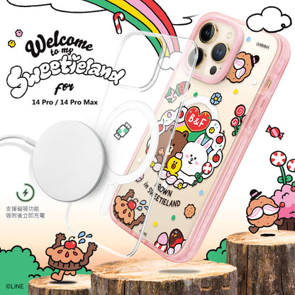 GARMMA Line Friends Sweetieland MagSafe Military Grade Drop Tested Impact Case Cover