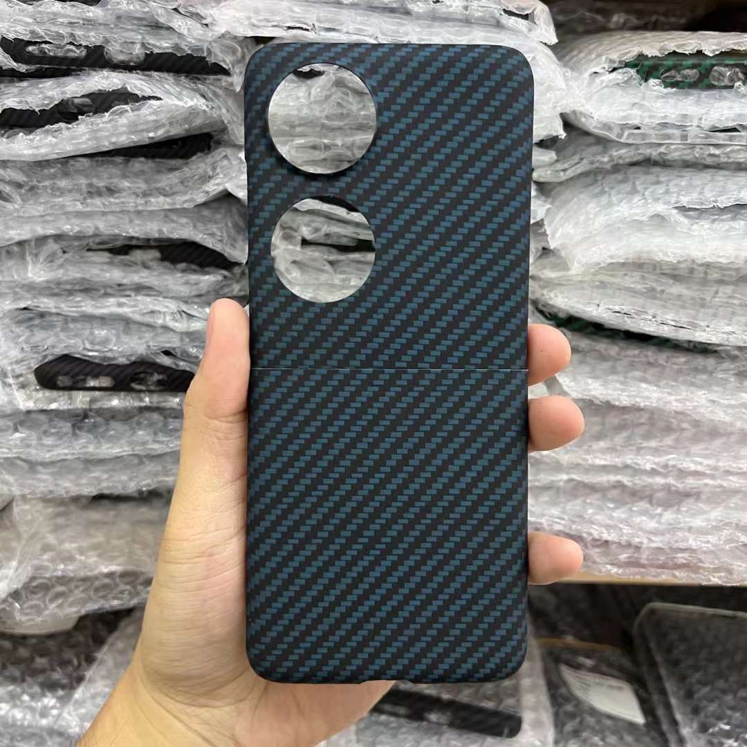 Oatsbasf Luxury Pure Carbon Fiber Case for Huawei P60 Pocket / P50 Pocket