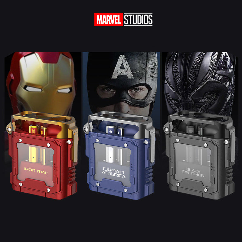 Marvel Avengers True Wireless Stereo Earbuds Bluetooth Headset Armor King Case Marvel Avengers True Wireless Stereo Earbuds Bluetooth Headset Armor King Case