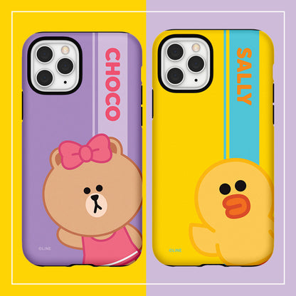 Line Friends Greeting Dual Layer TPU+PC Shockproof Guard Up Combo Case Cover