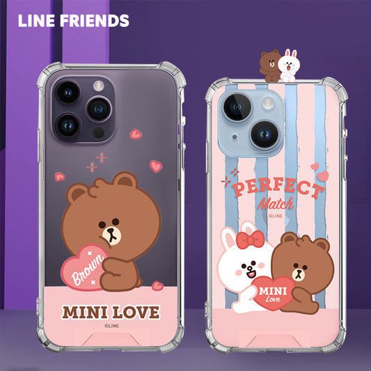 Line Friends Clear Air Cushion Reinforced Case Cover