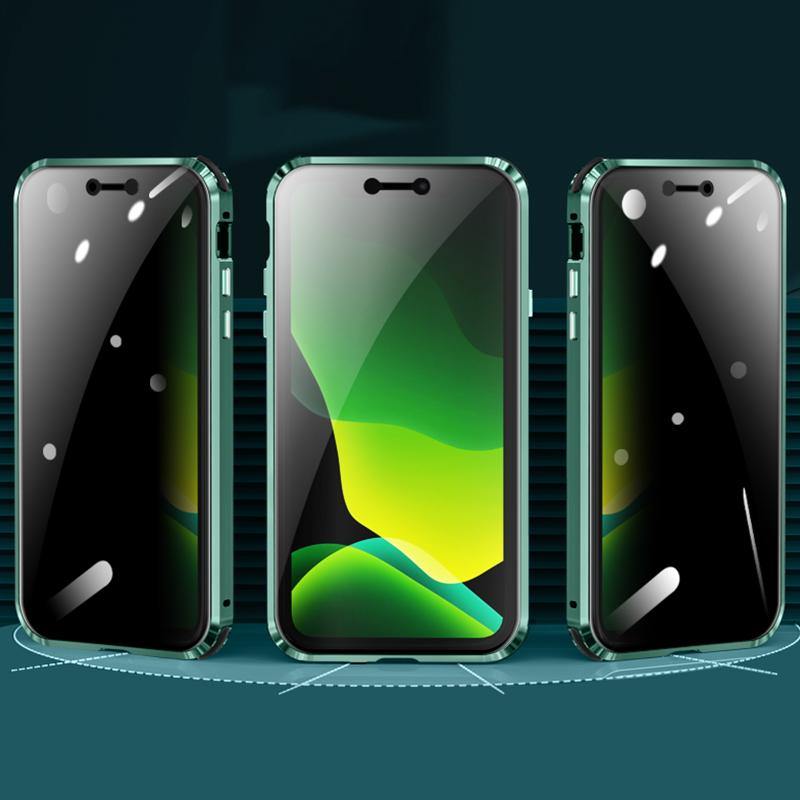 Magnetic Metal Bumper Back & Front Gorilla Glass Case Cover f iPhone 11 Pro  Max