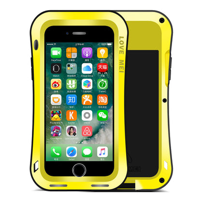 LOVE MEI Powerful Shockproof Metal Heavy Duty Case Cover for Apple iPhone