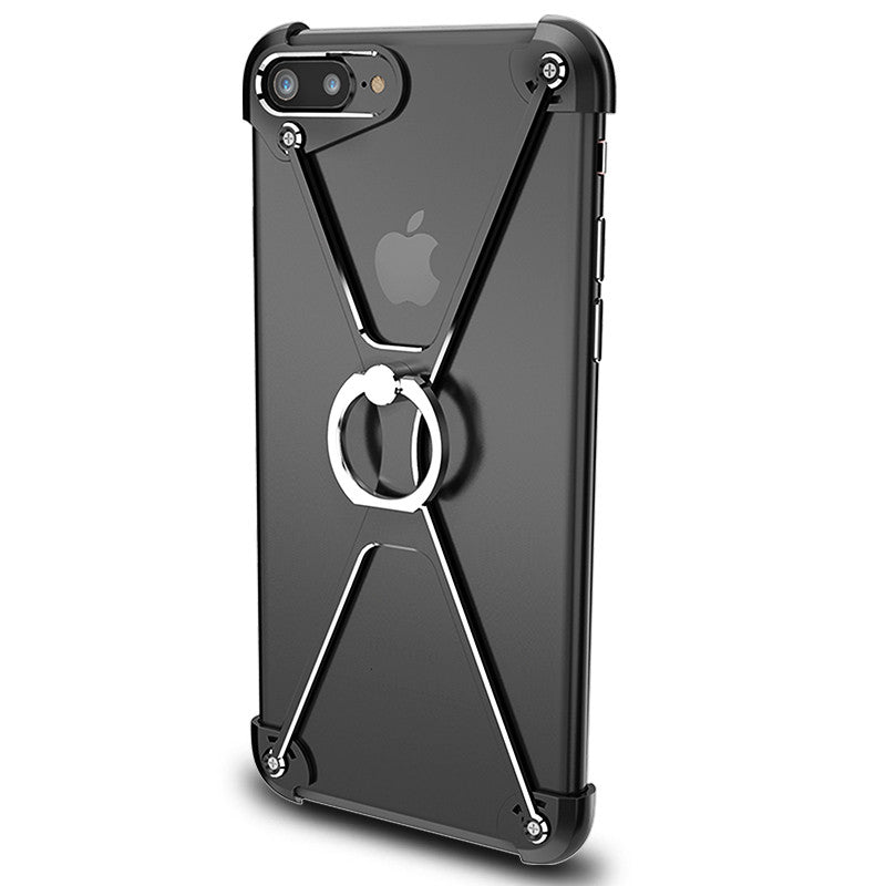 Oatsbasf Aviation X Frame Aluminum Metal Bumper Ring Holder Case for Apple iPhone 8 Plus/7 Plus