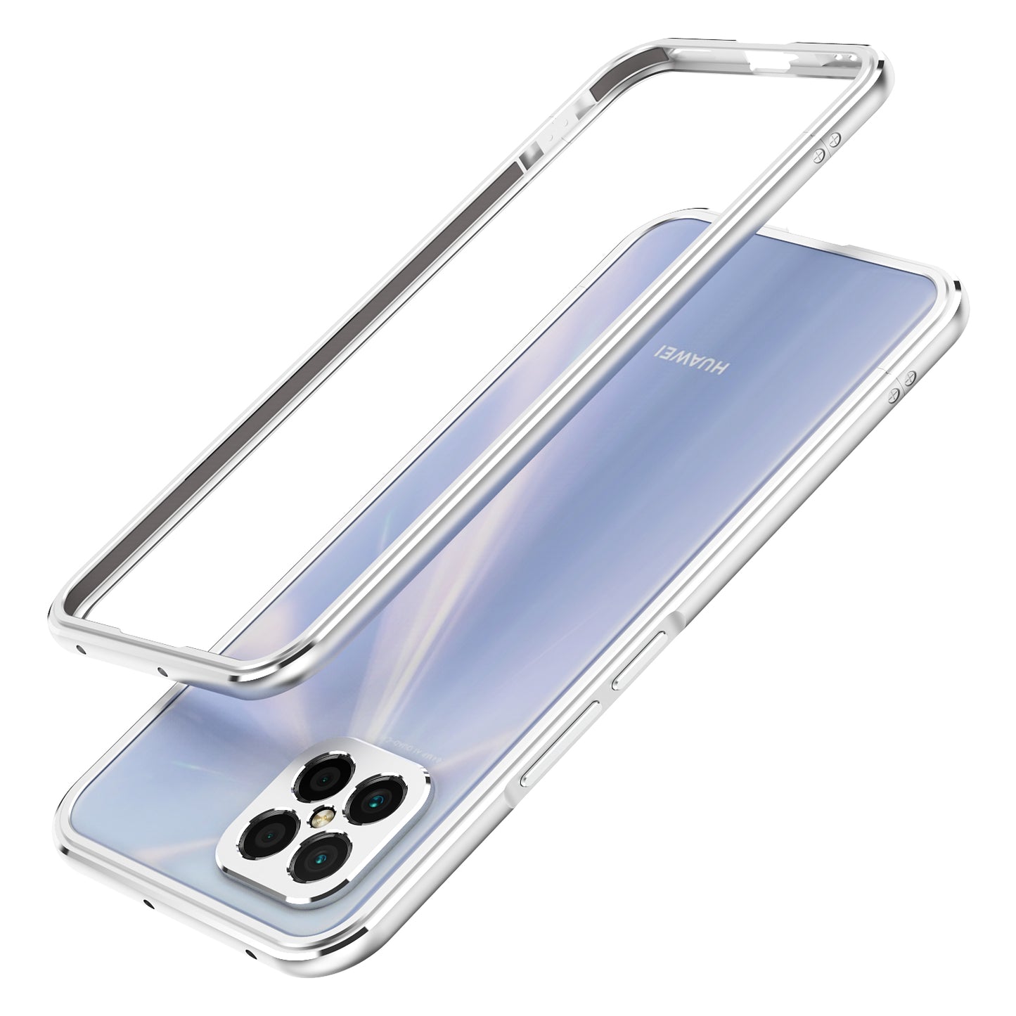 iy Aurora Sword Lens Protector Bicolor Aluminum Bumper Case for Huawei nova 8 SE