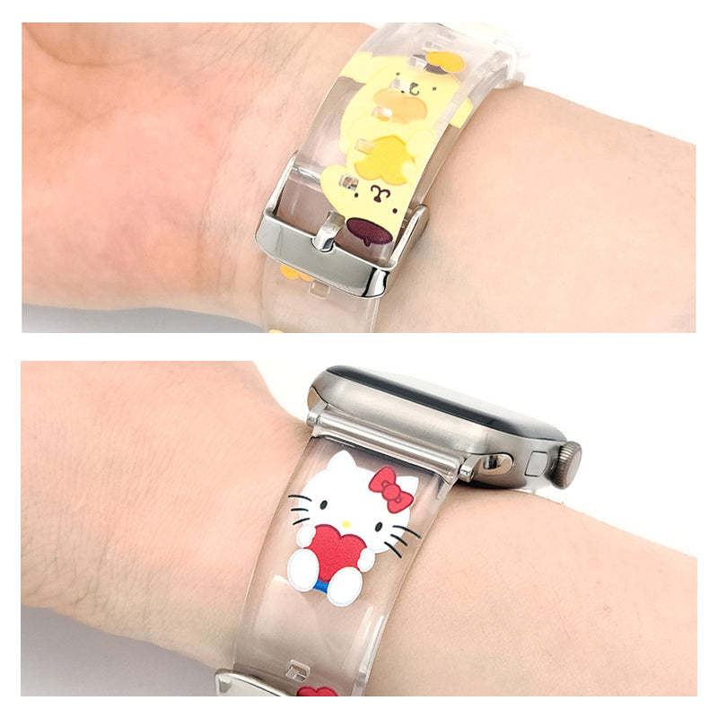 Sanrio Characters Heart Watch Strap Wristbands for Apple Watch
