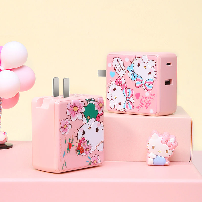 UKA Hello Kitty Energy Cube 30W PD Type-C + USB Dual Output Fast Charger