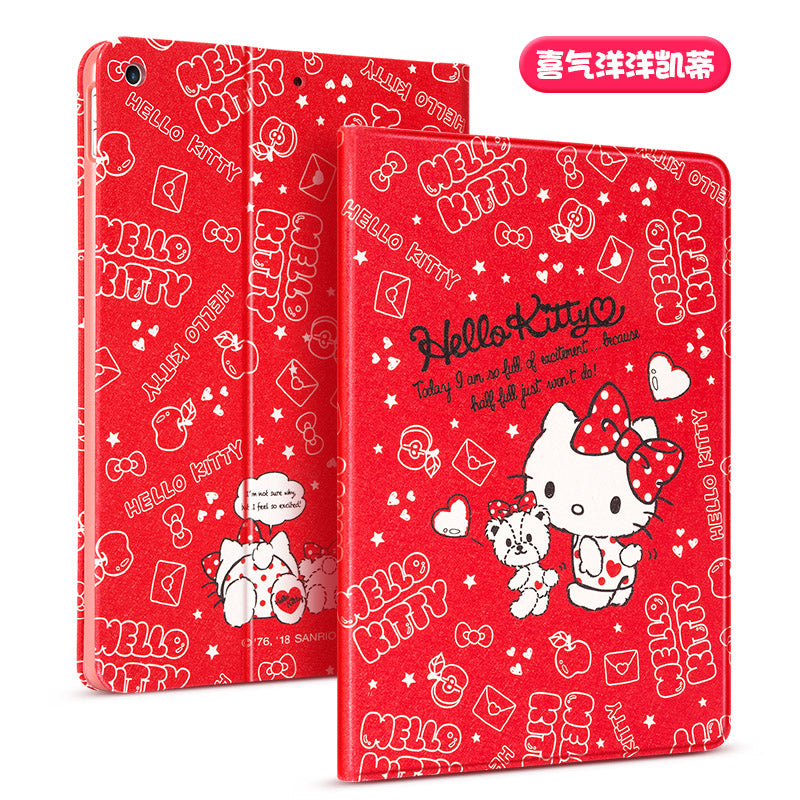 UKA Hello Kitty Auto Sleep Folio Stand Leather Case Cover for Apple iPad (2018) & iPad (2017)