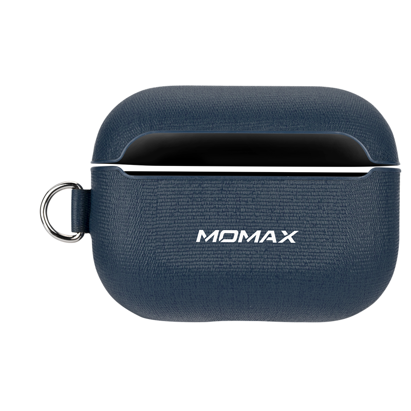 MOMAX Oxford Apple AirPods 3 / AirPods Pro Leather Case Cover with Metal Hook Lanyard