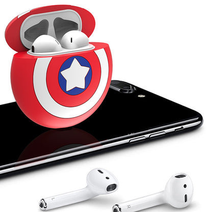 UKA Marvel Captain America Shockproof Apple AirPods 2&1 Charging Case Cover