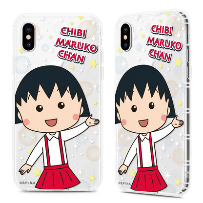 GARMMA Chibi Maruko-chan Shockproof Air Barrier Transparent TPU Soft Back Cover Case