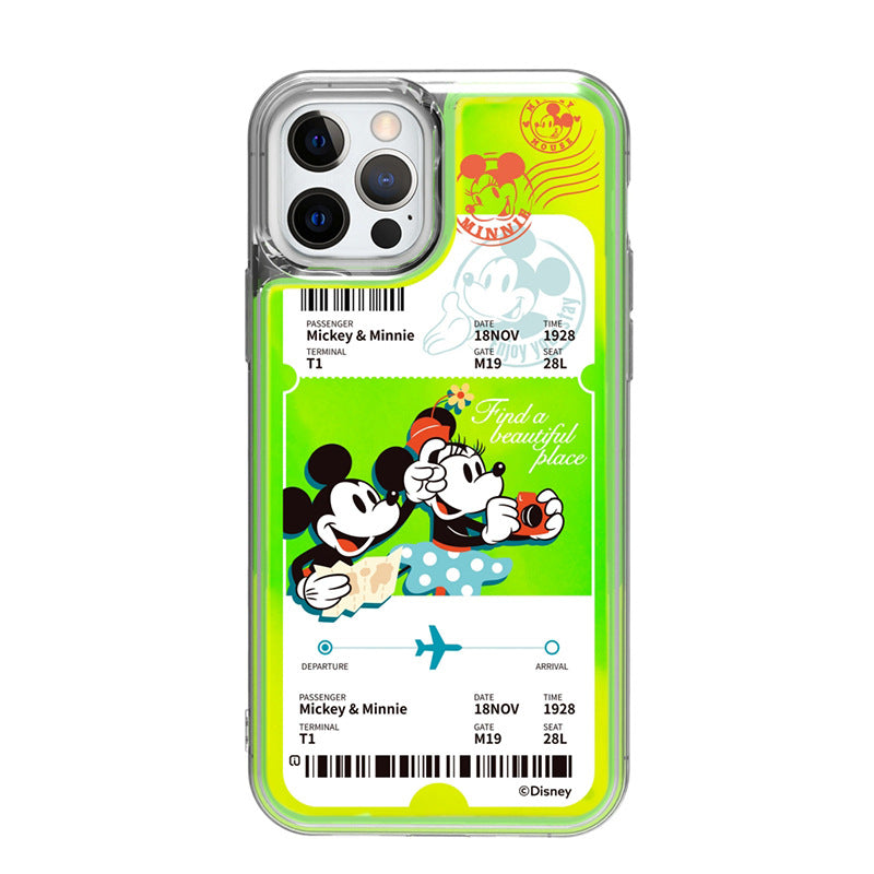 Disney Mickey & Friends Travel Neon Aqua Case Cover