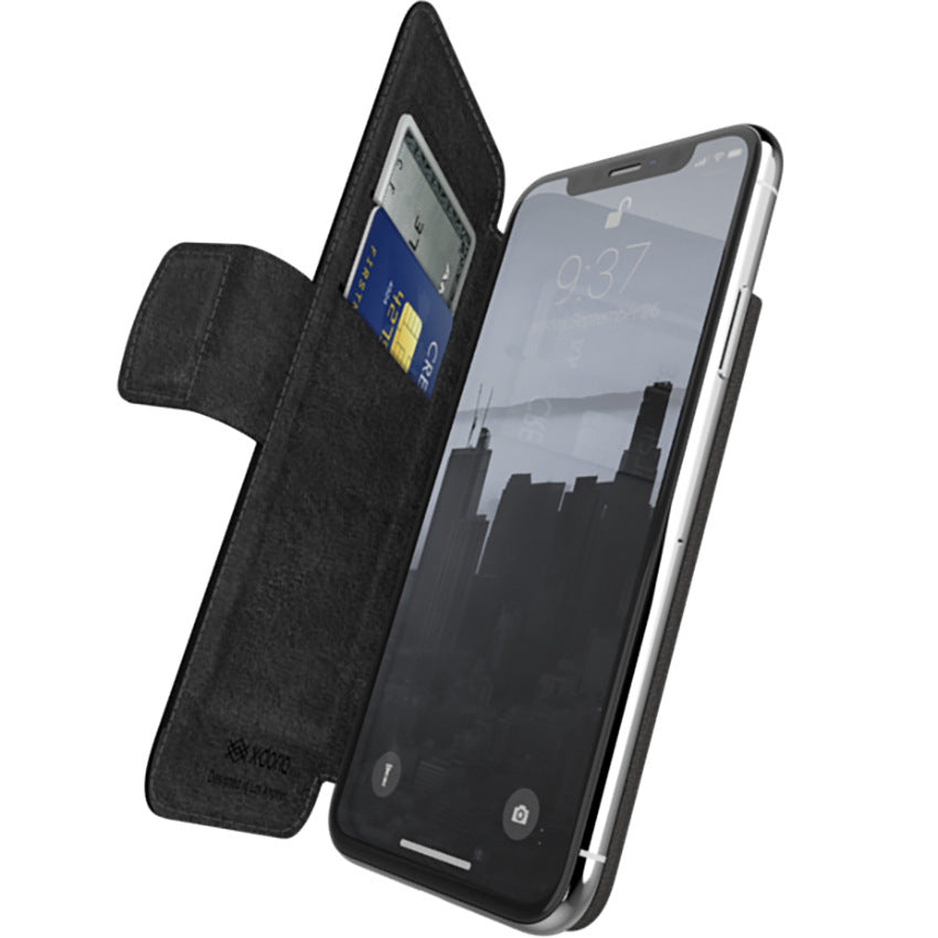 X-Doria Folio Air Slim Folio Folding Flip Leather Wallet Case Cover with Kickstand