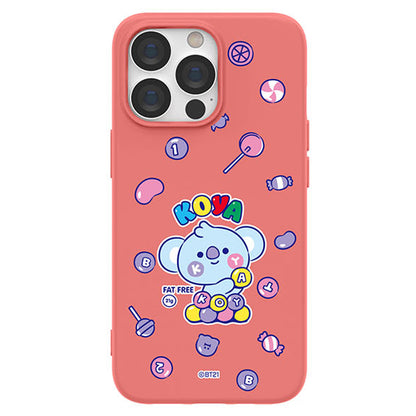 BT21 Liquid Silicone Soft Color Jelly Case Cover