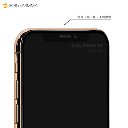 GARMMA Kakao Friends Screen Off Print Tempered Glass Protector Film for Apple iPhone