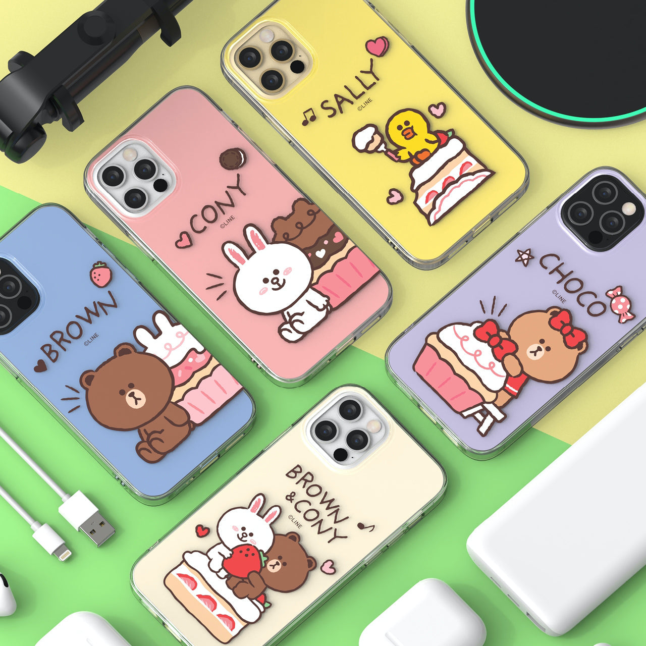 Line Friends Petit Sweets IMD Dual Layer Jelly Case Cover