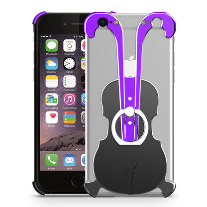 Luphie Violin Ring Holder Shockproof Aerospace Aluminum Metal Shell Case Cover