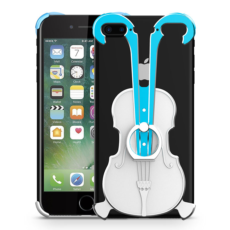 Luphie Violin Ring Holder Shockproof Aerospace Aluminum Metal Shell Case Cover