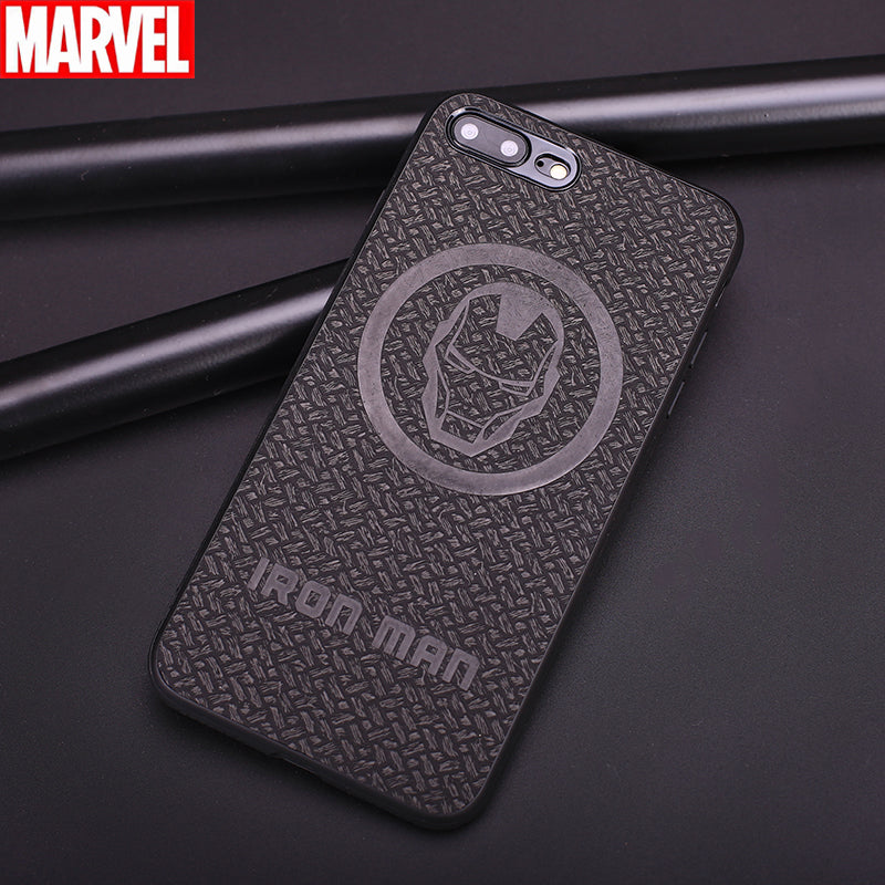 Marvel Avengers Woven PU Leather Case Cover for Apple iPhone SE/8/7 & iPhone 8/7 Plus