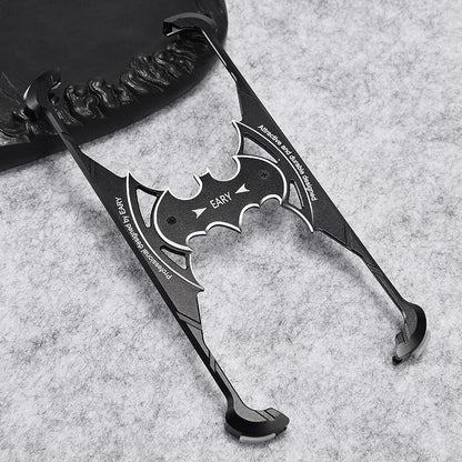 Oatsbasf Batman Airbag Bumper Metal Case Cover with Bat Ring Holder Bracket