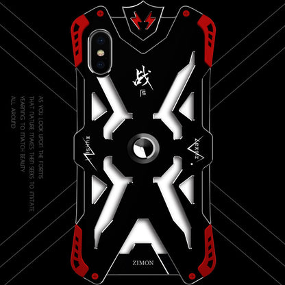 SIMON THOR Magnetic Bracket Aviation Aluminum Shockproof Rugged Metal Case Cover for Apple iPhone