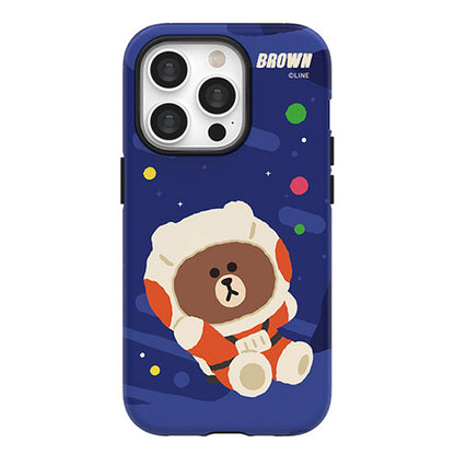 Line Friends Space Dual Layer TPU+PC Shockproof Guard Up Combo Case Cover