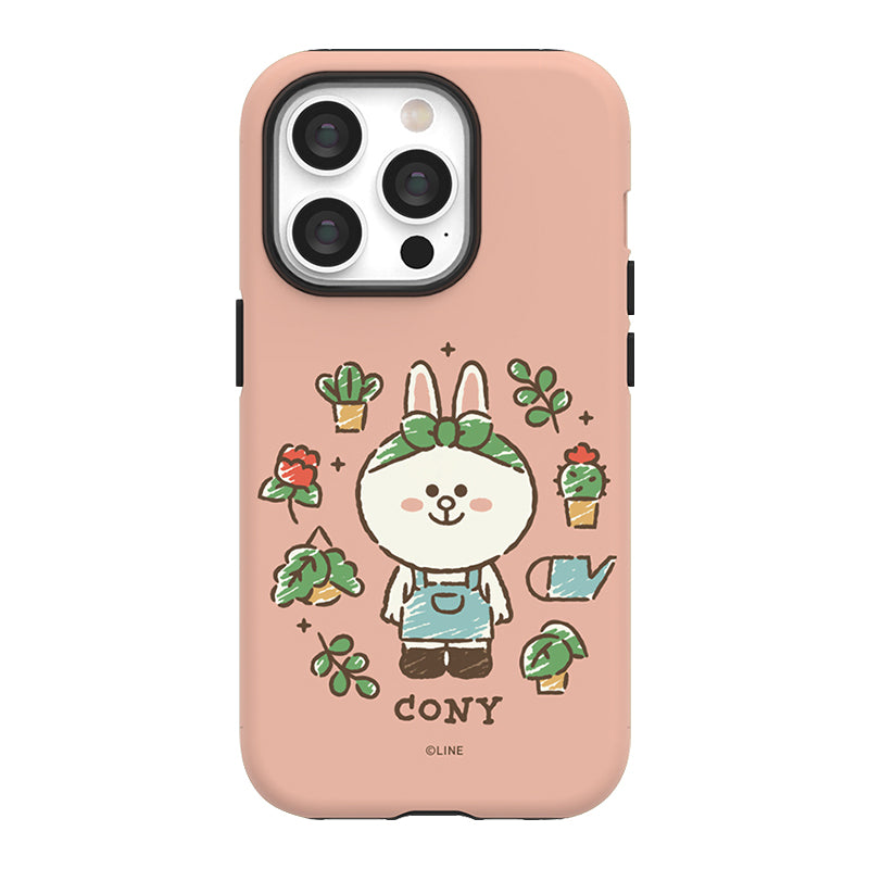 Line Friends Garden Dual Layer TPU+PC Shockproof Guard Up Combo Case Cover