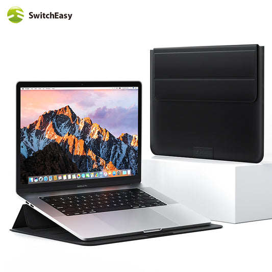 SwitchEasy EasyStand Classic Leather Stand Sleeve Carrying Case for Apple MacBook