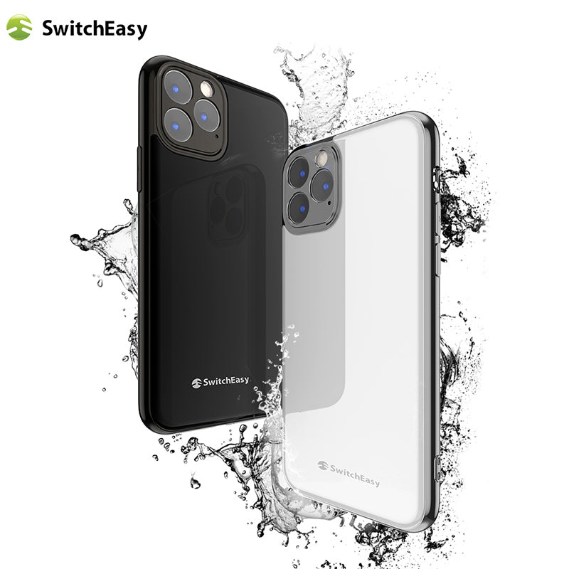 SwitchEasy Glass Edition Tempered Glass Back Cover Vacuum Plating Frame Bumper Hybrid Case