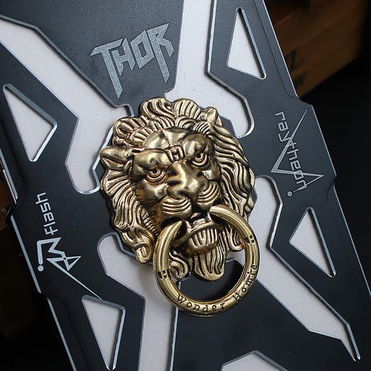 ZIMON Lion King Anti-drop Full Metal Finger Ring Grip Phone Holder