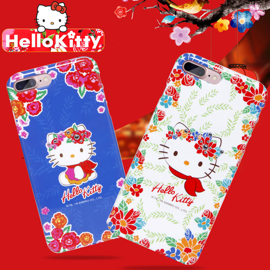 Hello Kitty Florid Bling Crystal Rhinestone Diamonds PC Case for Apple iPhone 8 Plus/87 Plus/7