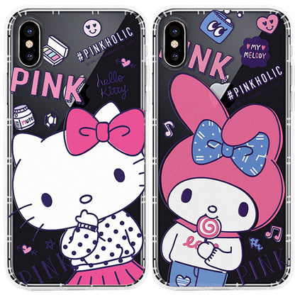 GARMMA Pinkholic Hello Kitty | My Melody Shockproof Air Cushion Transparent TPU Soft Back Cover Case