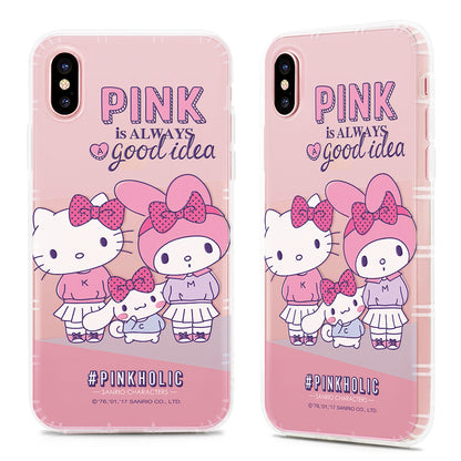 GARMMA Pinkholic Hello Kitty | My Melody Shockproof Air Cushion Transparent TPU Soft Back Cover Case