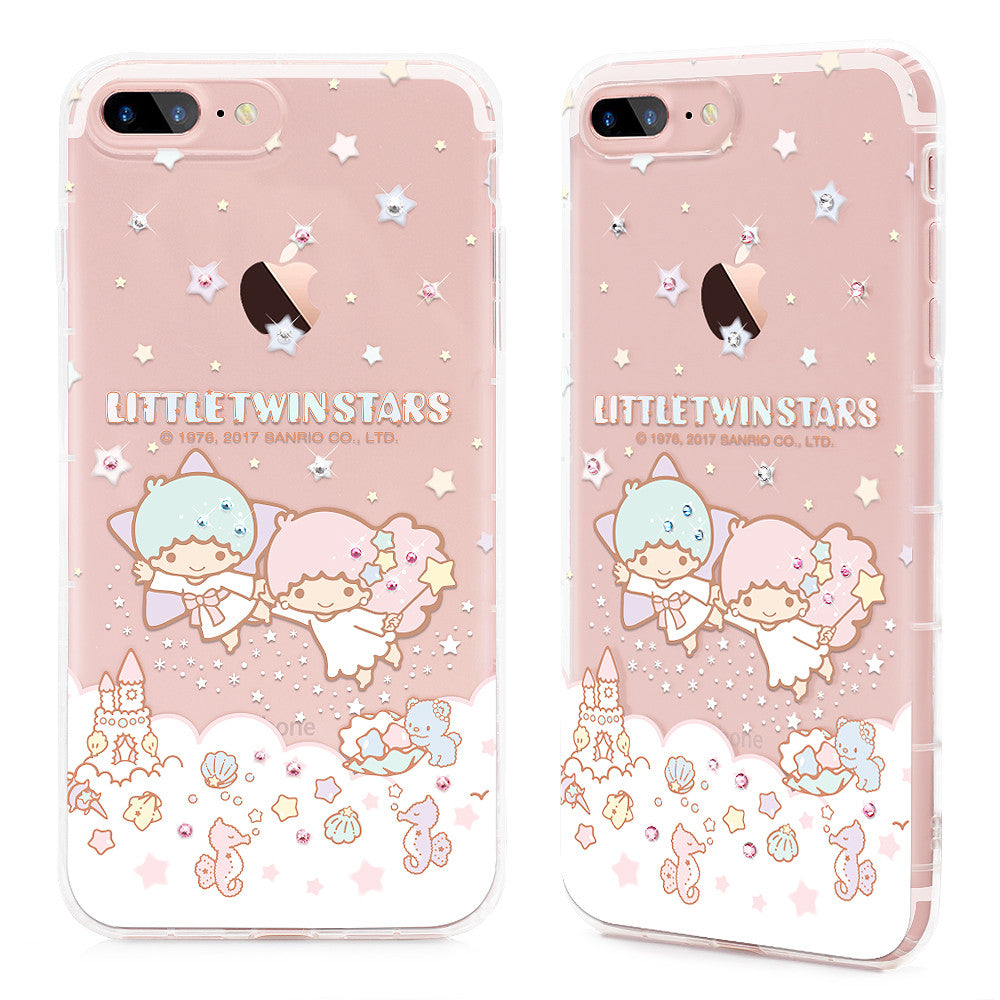 GARMMA Hello Kitty & My Melody & Little Twin Stars Bling Crystal Diamonds Soft Back Cover Case