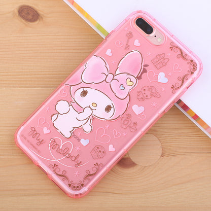 gourmandise Hello Kitty & My Melody Transparent TPU Soft Back Cover Ca Armor King Case gourmandise Hello Kitty & My Melody Transparent TPU Soft Back Cover Ca Armor King Case