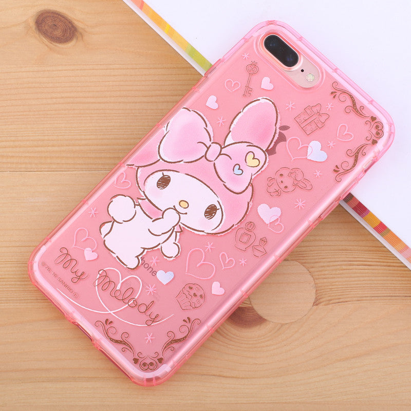 gourmandise Hello Kitty & My Melody Transparent TPU Soft Back Cover Ca –  Armor King Case