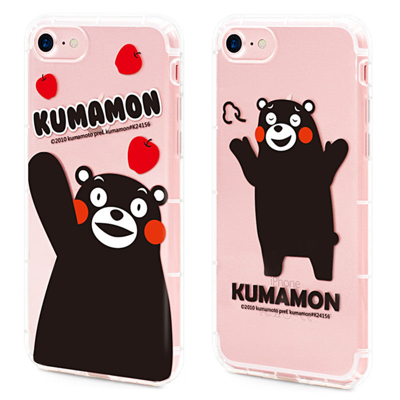 GARMMA Kumamon Air Cushion Transparent TPU Soft Back Cover Case for Apple iPhone