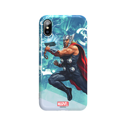 X-Doria Super Series Marvel Avengers Blue Coating Soft TPU Case Cover for Apple iPhone XS/X