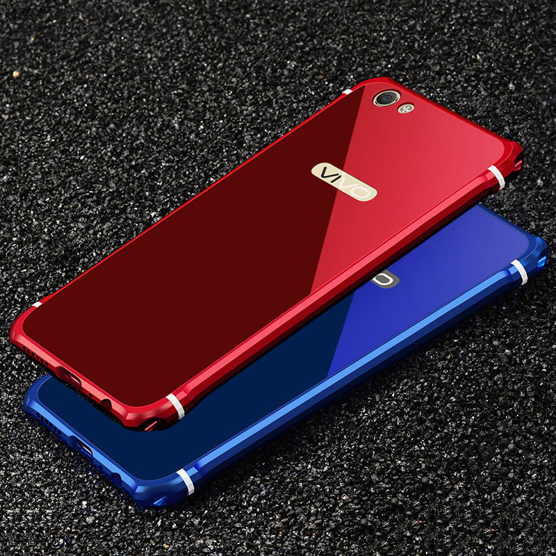 iy Rainbow Aluminum Metal Bumper Dazzle PC Back Cover Case for Xiaomi Mi 6
